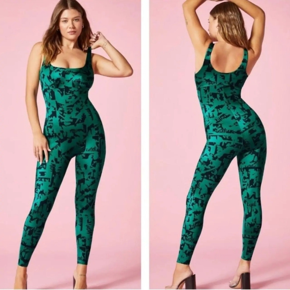 Fabletics | YITTY NWT Headliner Catsuit in Deep Sea Lizzouette, Sz. XL